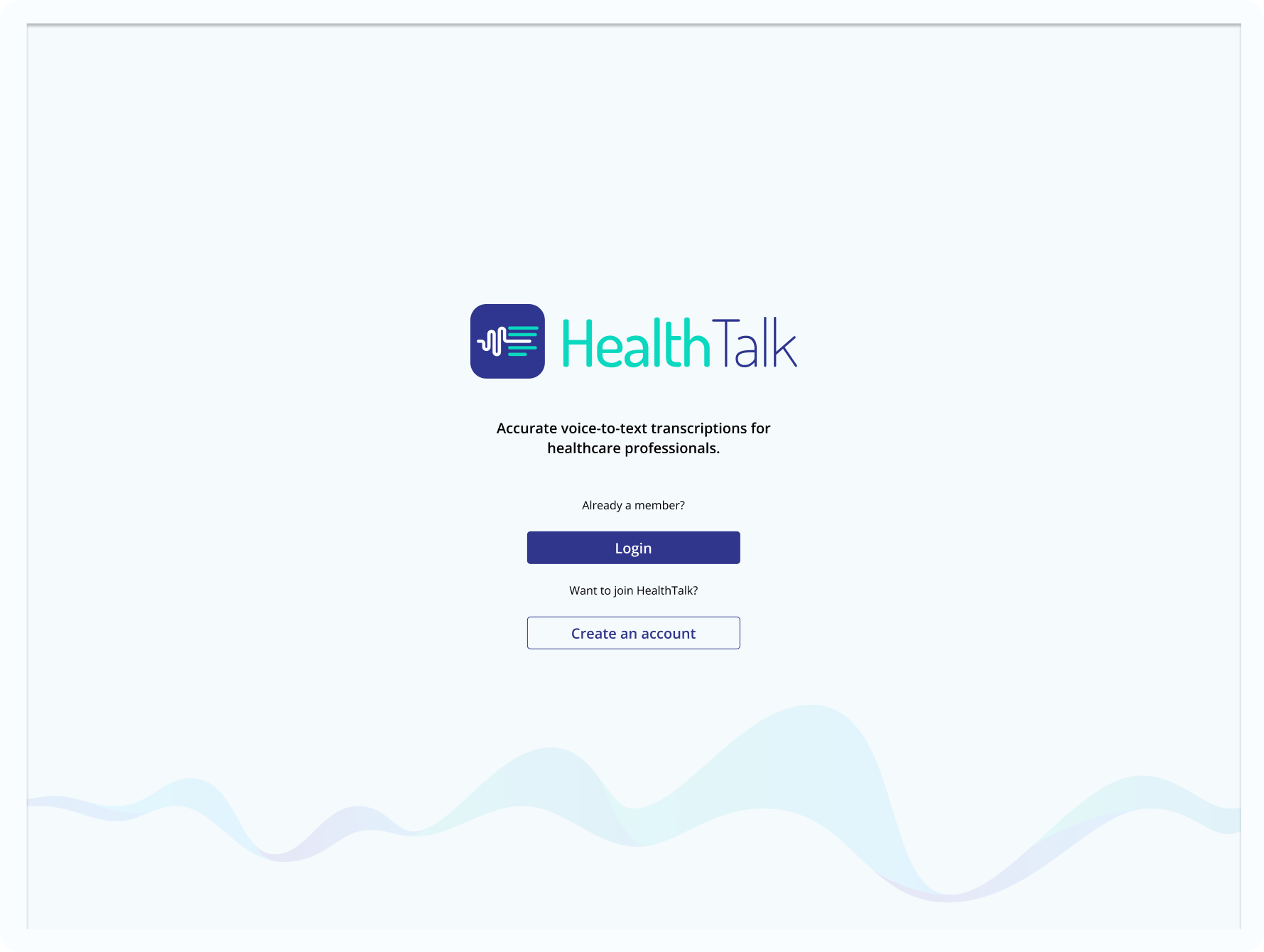 HealthTalk Mockup